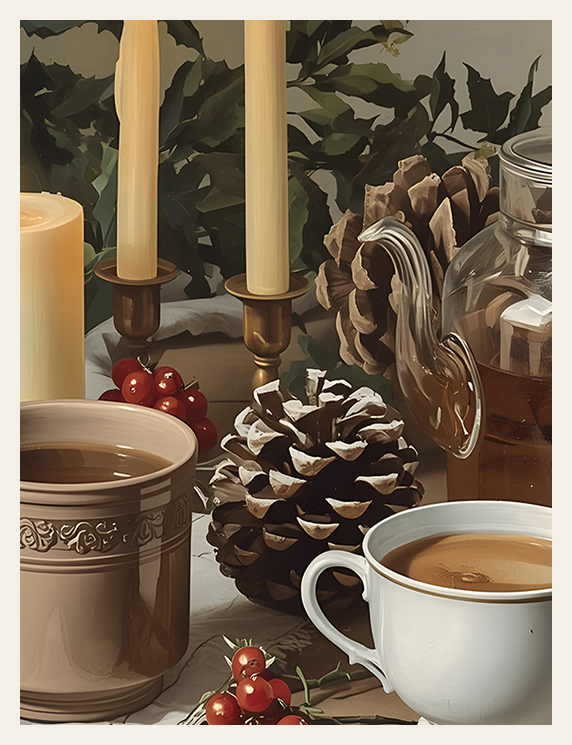 Candle Steam and Berry Stillness