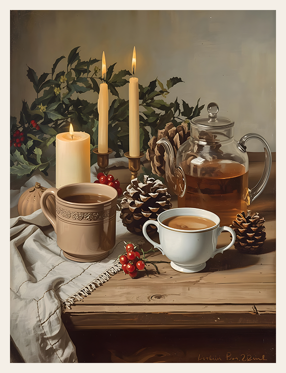 Candle Steam and Berry Stillness