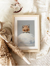 Fox Peek Over Snowrise