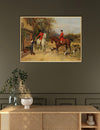 This painting adds a warm, narrative depth to interiors that embrace English countryside charm, equestrian heritage, or rustic storytelling. It pairs beautifully with weathered wood, tweed upholstery, and antique brass accents.