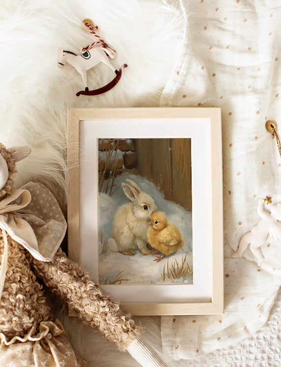 Nuzzle by the Barn Wall