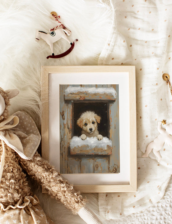 Paws on the Winter Ledge