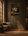 Roses and Butterflies in Twilight Elegance