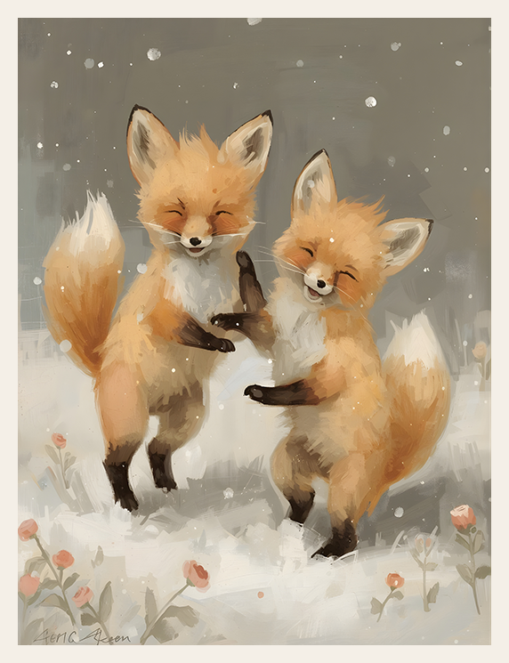 Snowdance of the Foxes