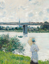 Riverside Afternoon Beneath the Railway Bridge