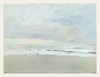 Figure and Dog on the Open Shore