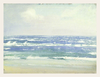 Gentle Waves Along the Pale Shore
