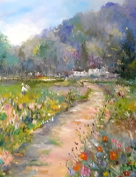 Path Through the Blooming Field