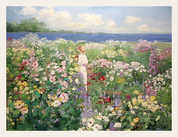 Meadow Bloom and Waterside Stillness