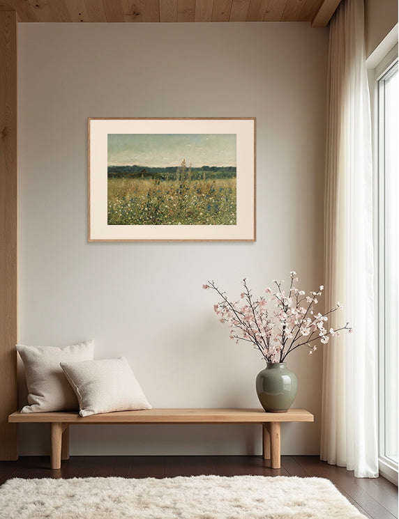 Wildflower Meadow and Soft Horizon