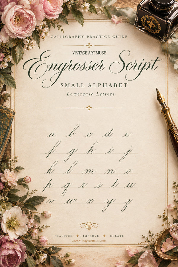 Engrosser’s Script - Lowercase Practice Guide