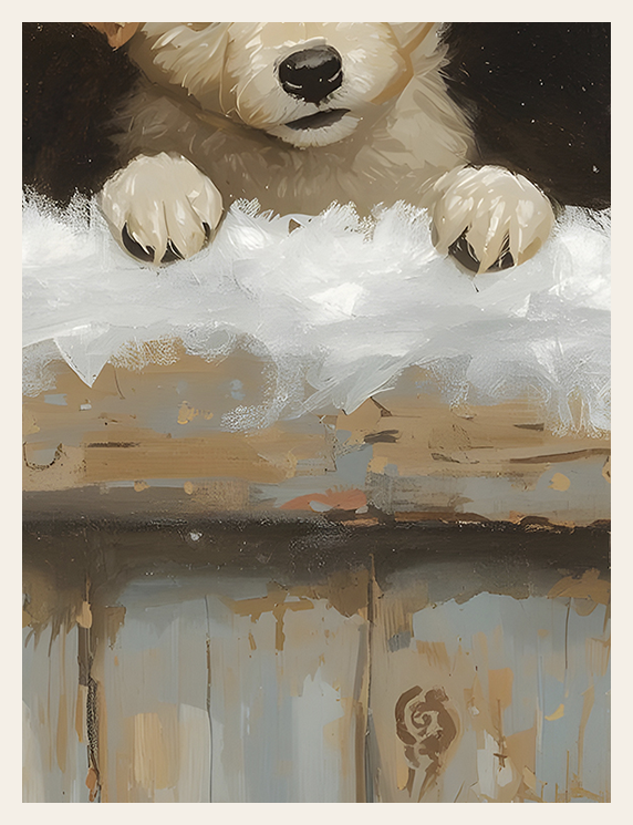 Paws on the Winter Ledge