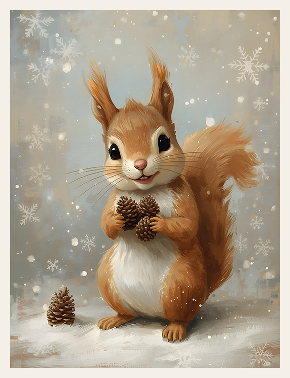 Pinecones and Snowflakes