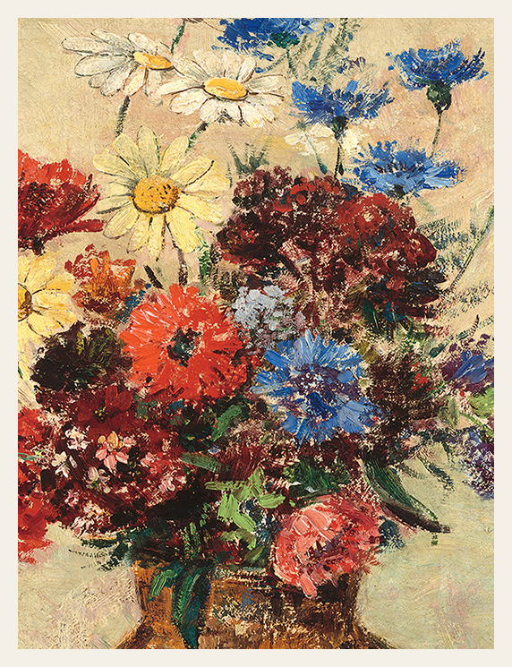 Bouquet in the Brown‑Gold Vase