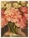 Pink Blossoms in the Clear Glass Vase