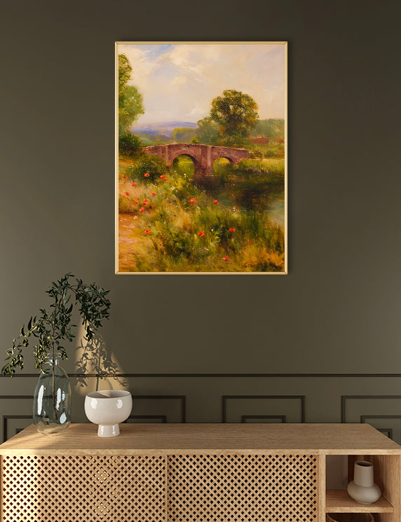 Stone Bridge Over the Quiet River