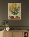 Yellow Blossoms on the Round Table
