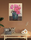 Pink Blossoms in the Clear Glass Vase