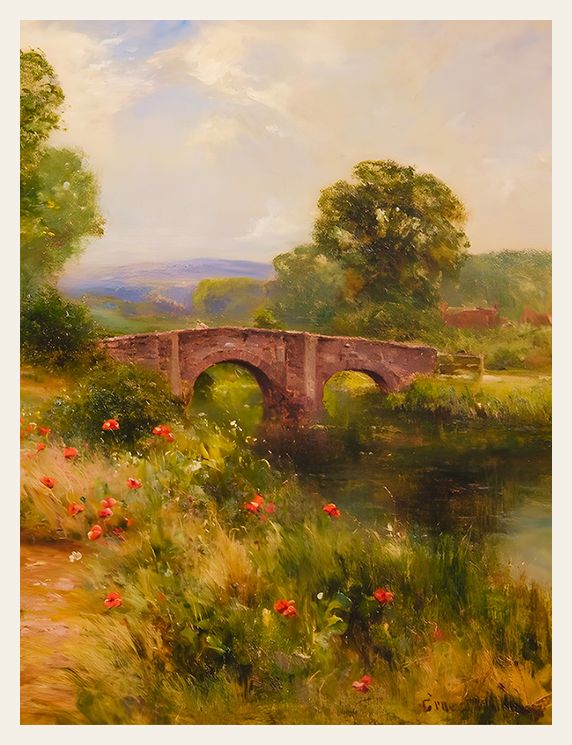 Stone Bridge Over the Quiet River