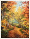 Autumn Path Beneath the Turning Trees