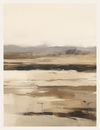 Hints of life, perhaps animals wandering in the distance, offer a narrative waiting to be discovered. With a neutral sky and soft composition, this artwork invites the viewer into a meditative state, ideal for spaces craving depth, calm, and grounding beauty.