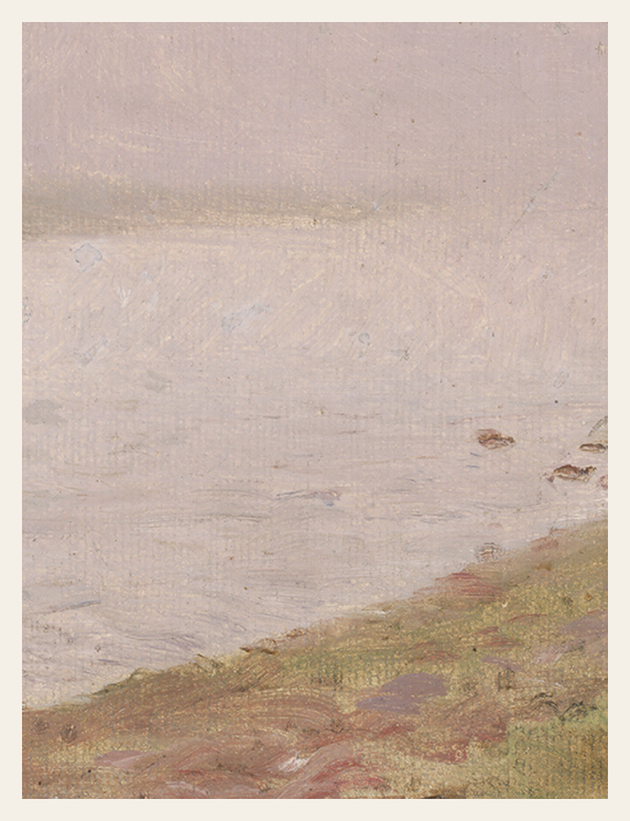 Abstract landscape with a gradient from beige to brown