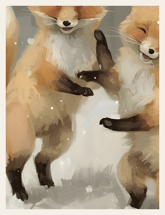 Snowdance of the Foxes