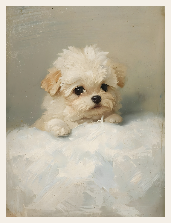 Soft Paws on Snow Blanket