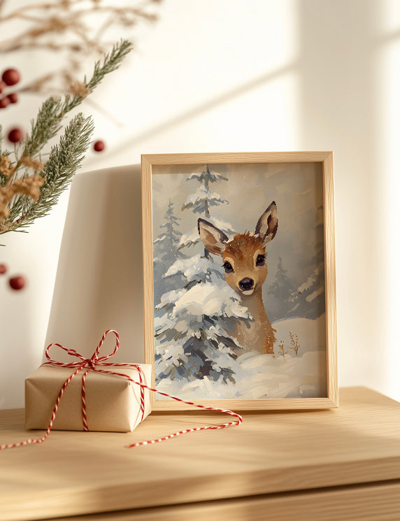 Soft Stare in the Snowbound Pines