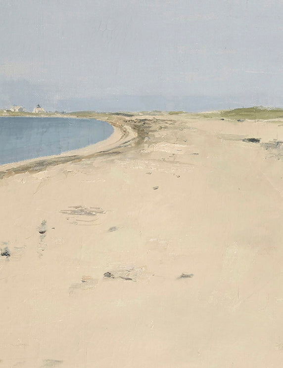 Curving Sand Along the Quiet Waterline