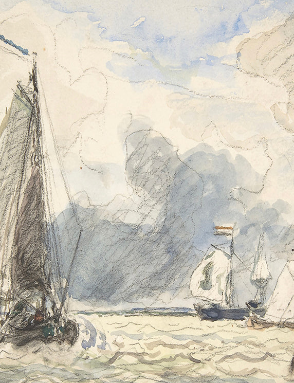 Sails Leaning Through the Wind‑Bright Sea