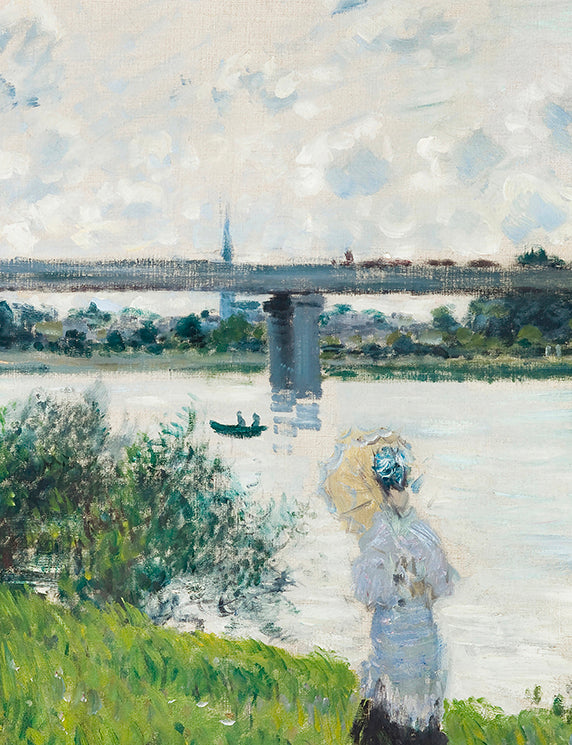 Riverside Afternoon Beneath the Railway Bridge