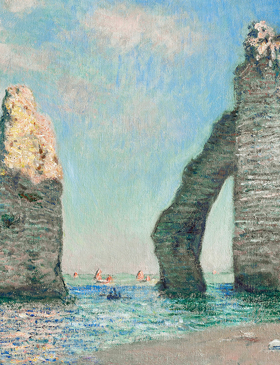 Cliffs and Arch in Gentle Sea Light
