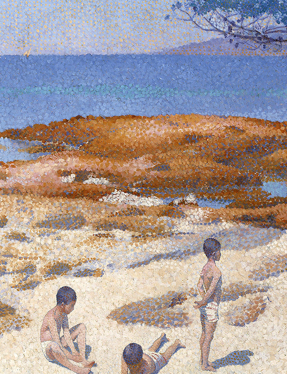 Children on the Pointillist Shore