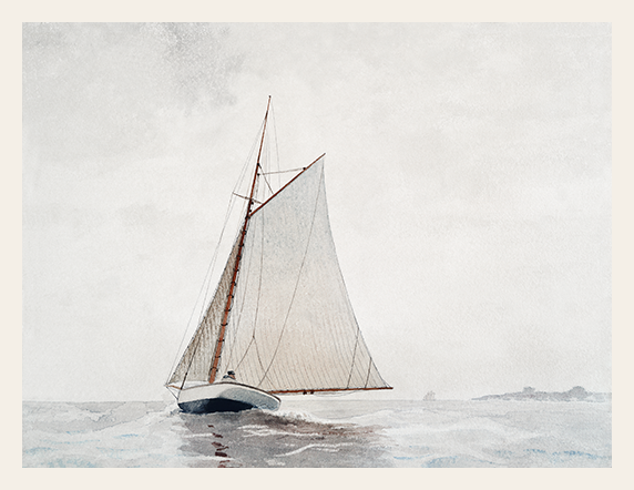 Sail in the Overcast Calm