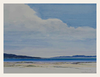 Soft Clouds Over the Quiet Shoreline