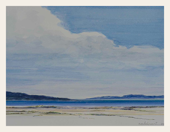Soft Clouds Over the Quiet Shoreline