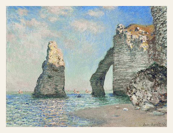 Cliffs and Arch in Gentle Sea Light