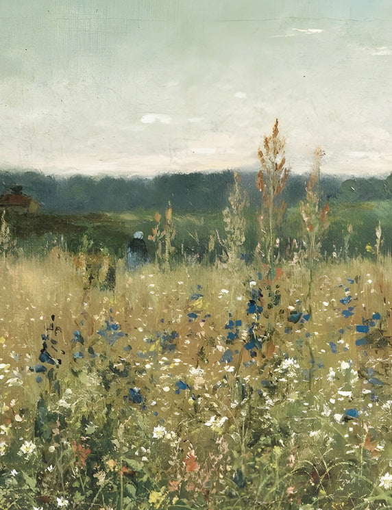Wildflower Meadow and Soft Horizon