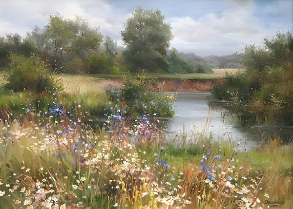 Riverside Bloom and Quiet Light