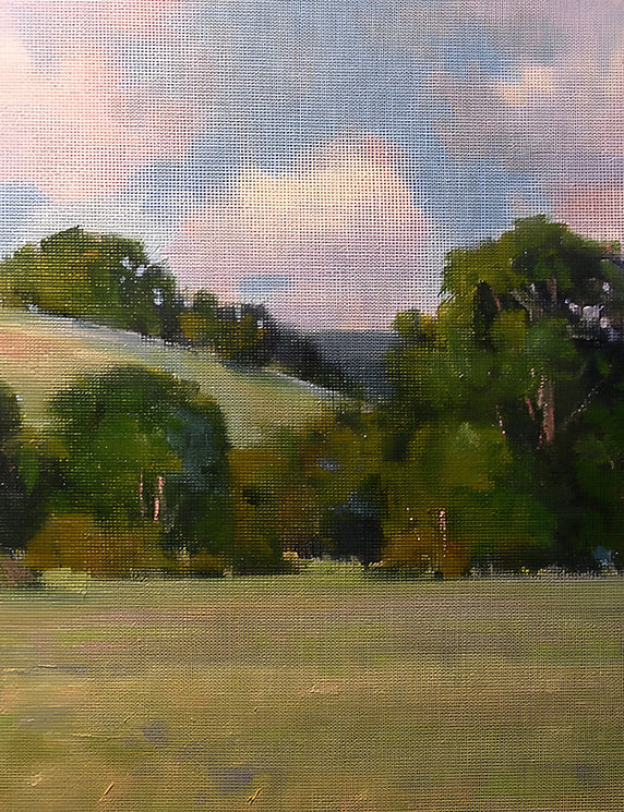 Hillside Quiet and Soft Sky