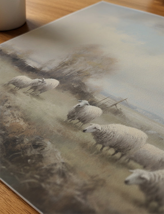 Autumn Field and Grazing Stillness