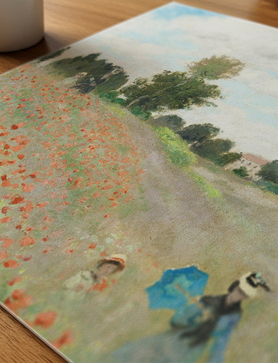 Poppy Field and Blue Parasol