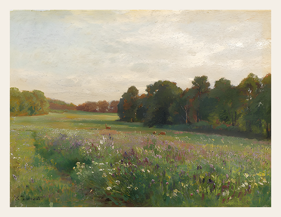 Evening Meadow and Grazing Calm