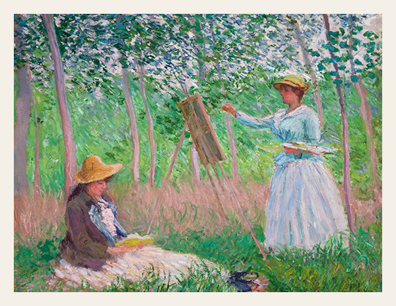 Plein‑Air Companions in the Sunlit Grove