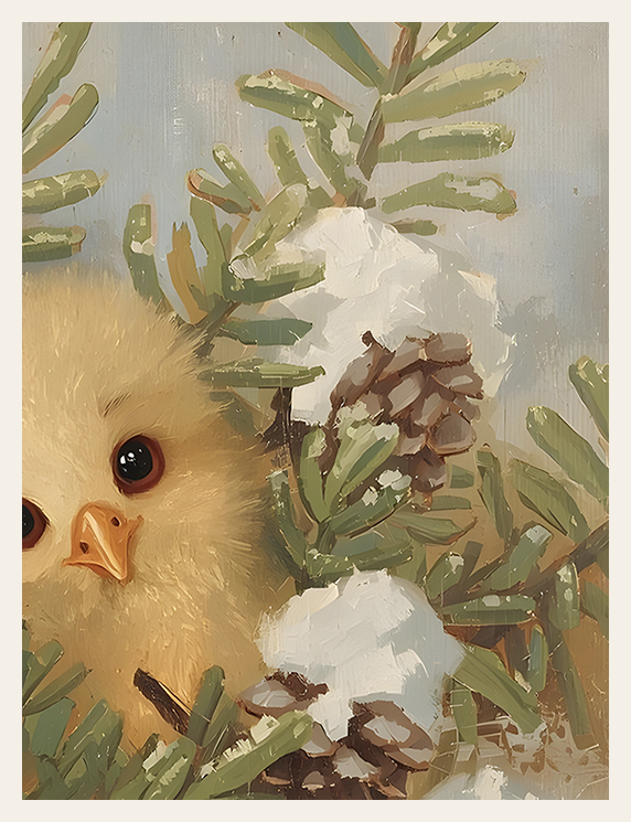 Nestled Among Pine and Snow