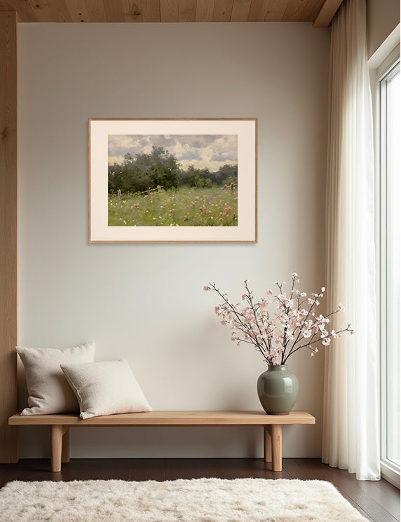 Wildflower Field and Clouded Light